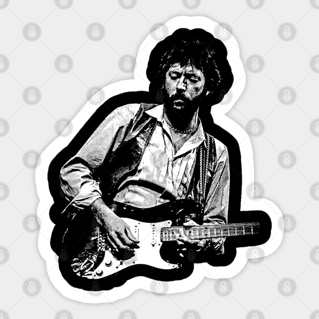 Clapton Retro Sticker by tykler